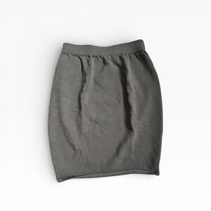 St John Collection Santana Knit Pencil Skirt Size 4 Dark Brown